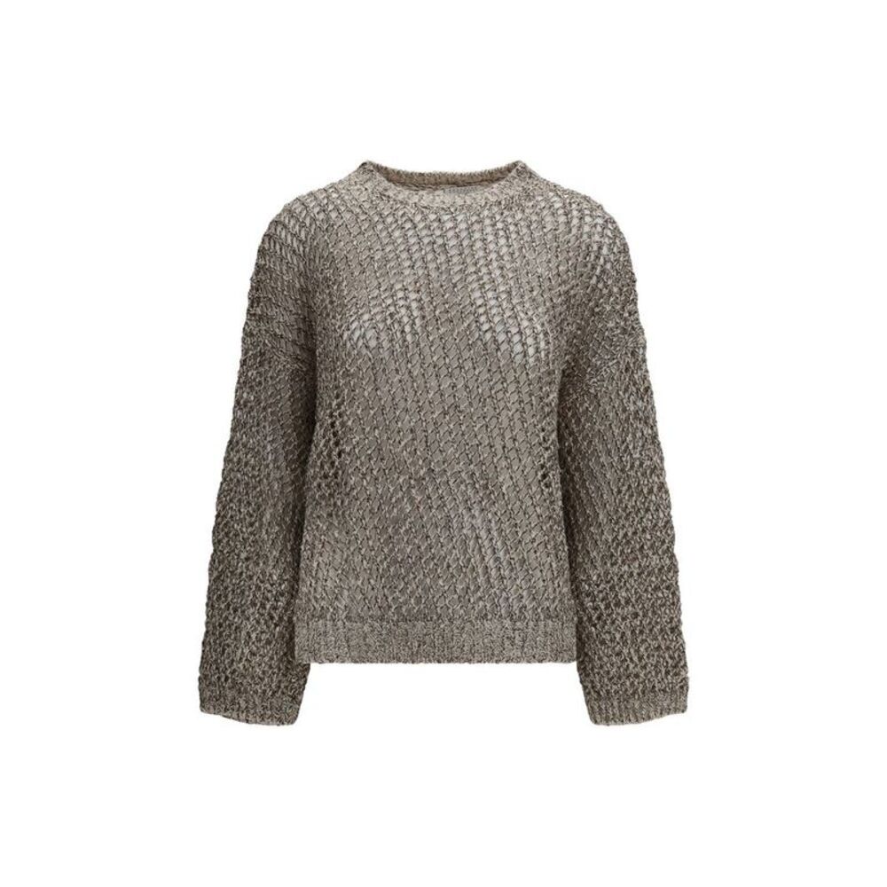 Brunello Cucinelli Beige Silk Women's Sweatshirt